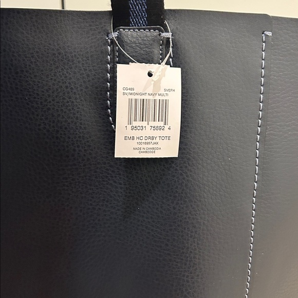 Coach (NWT) Derby Tote in Midnight Navy - Picture 13 of 13